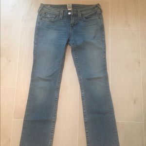 True Religion Womens Straight Jeans